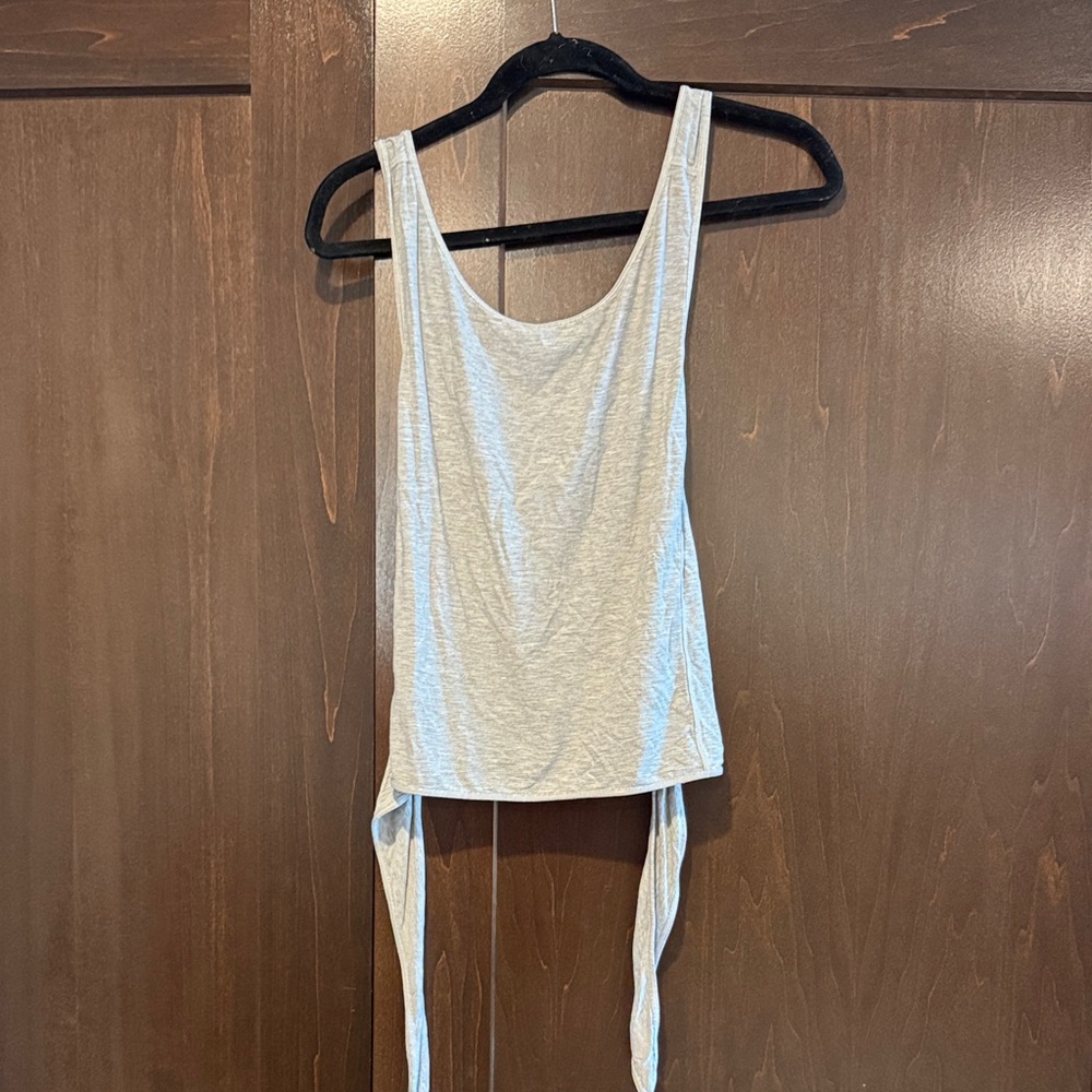 lululemon athletica Light Gray tie tank top